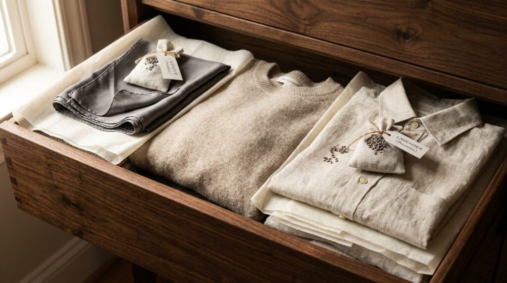 Close-up detailed shot of luxurious fabric textures - fine s